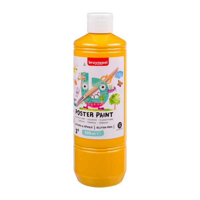 Bruynzeel - Plakatfarbenflasche 500 ml gelb