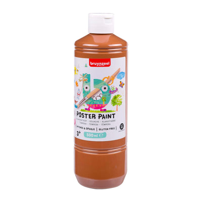 Bruynzeel - Plakatfarbenflasche 500 ml hellbraun