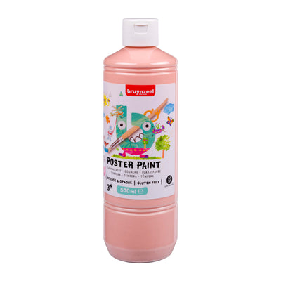 Bruynzeel - Posterfarbe Flasche 500ml beige rosa | 10 Stück
