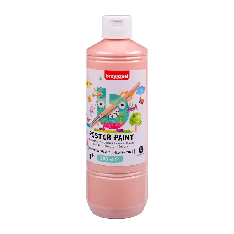 Bruynzeel - Posterfarbe Flasche 500ml beige rosa | 10 Stück