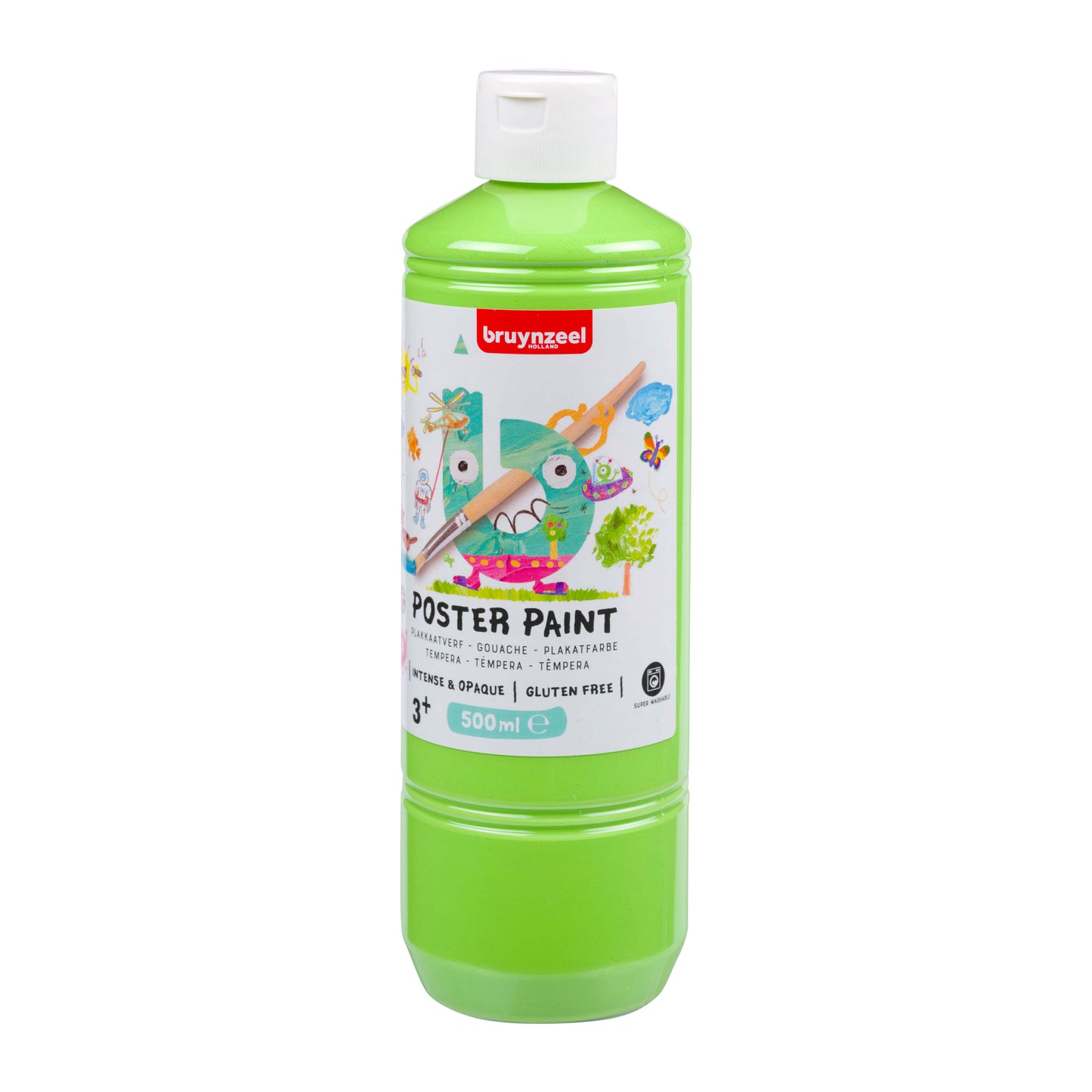 Bruynzeel - Plakatfarbe, Flasche 500 ml, Frühlingsgrün