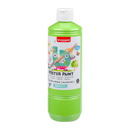 Bruynzeel - Plakatfarbe, Flasche 500 ml, Frühlingsgrün