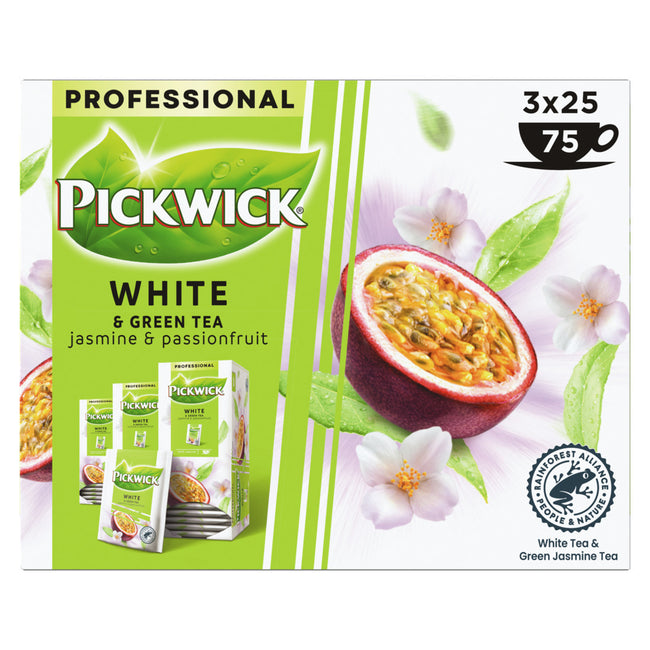 Pickwick -  Thee  white green jasmin passion 25x1.5gr | 3 stuks