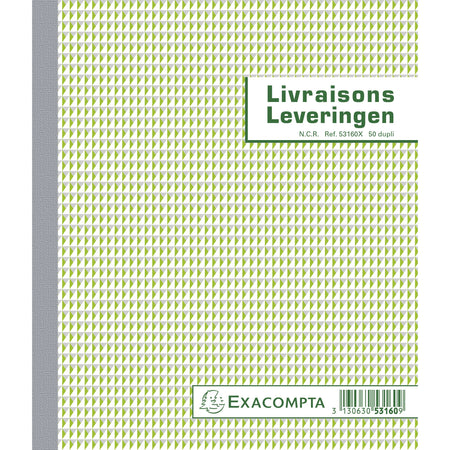 Exacompta - Kassenbuchlieferungen dupli 50 Blatt nl fr | 10 Stück