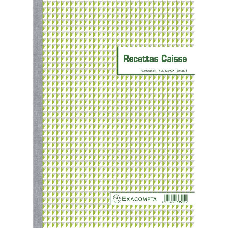 Exacompta - Kassenbuch Quittungen Dupli 50 Blatt fr | 5 Stück