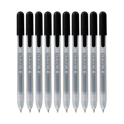 Sakura - Gel Writer Gelly Roll Classic 10 Stück schwarz | 6 Stück