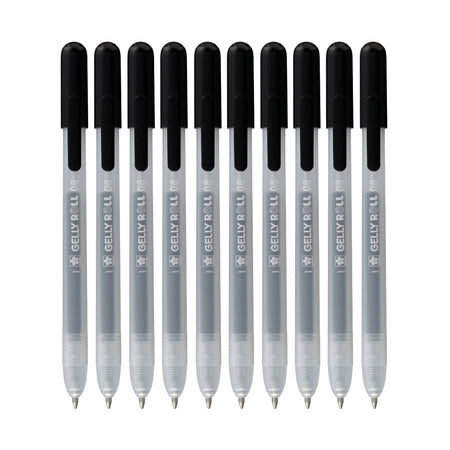 Sakura - Gel Writer Gelly Roll Classic 10 Stück schwarz