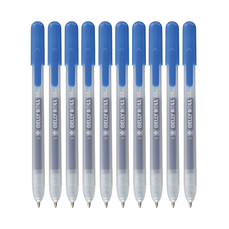 Sakura - Gel Writer Gelly Roll Classic 10 Stück blau | 6 Stück