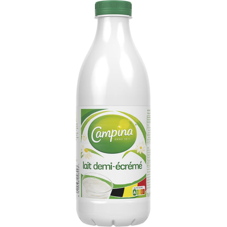 Campina - Milch halbvoll PET-Flasche haltbar 1 Liter | 6 Stück