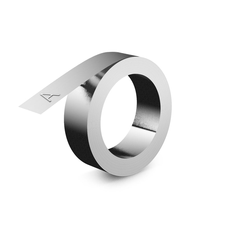 Dymo - Relief nicht klebendes Aluminium 12 mm Silber
