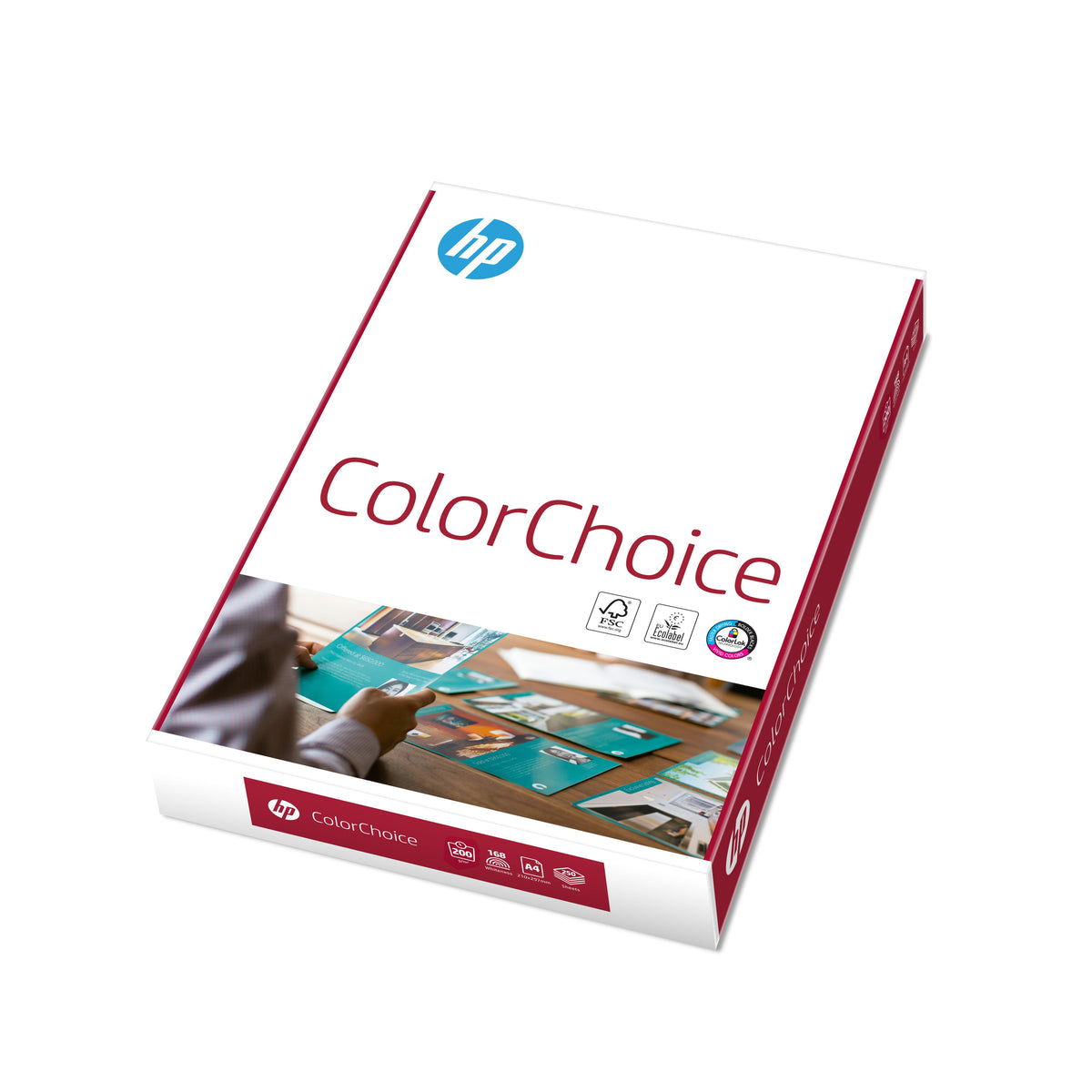 HP - Farblaserpapier Farbauswahl A4 200gr weiß