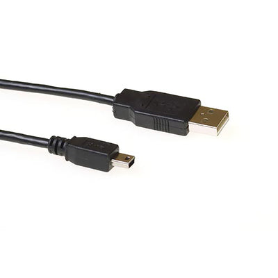 ACT - Kabel USB USB Mini-B 2,0 m 5-polig 1,8 Meter schwarz