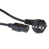 ACT - Kabel Netzkabel Cee 7/7 Stecker C13 Schwarz 3m