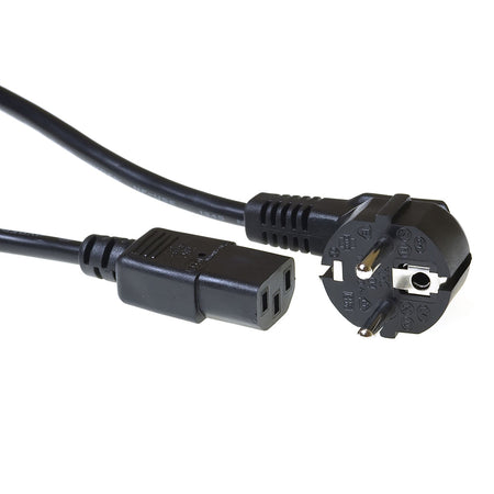 ACT - Kabel Netzkabel Cee 7/7 Stecker C13 Schwarz 3m