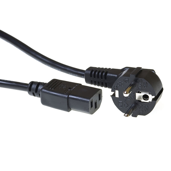 ACT - Kabel Netzkabel Cee 7/7 Stecker C13 Schwarz 3m