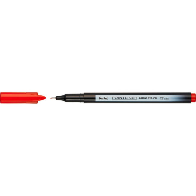 Pentel - Fineliner Pointliner S40-B fein rot | 12 Stück