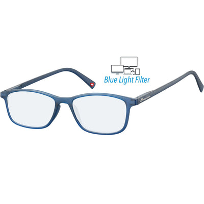 Montana - Brille +0,00dpt Blaulichtfilter blau