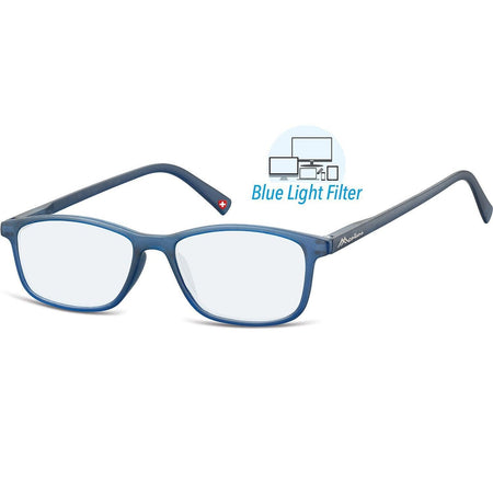 Montana - Lesebrille +1,50dpt Blaulichtfilter blau