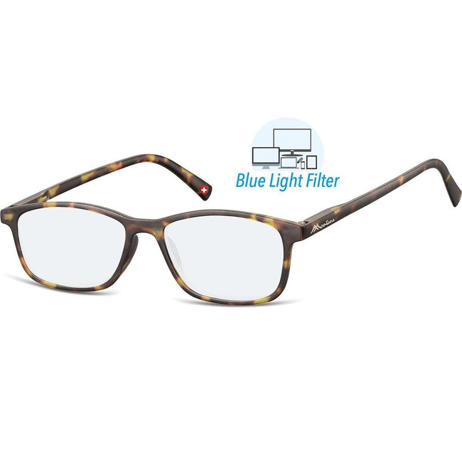 Montana - Lesebrille +1,00dpt Blaulichtfilter braun