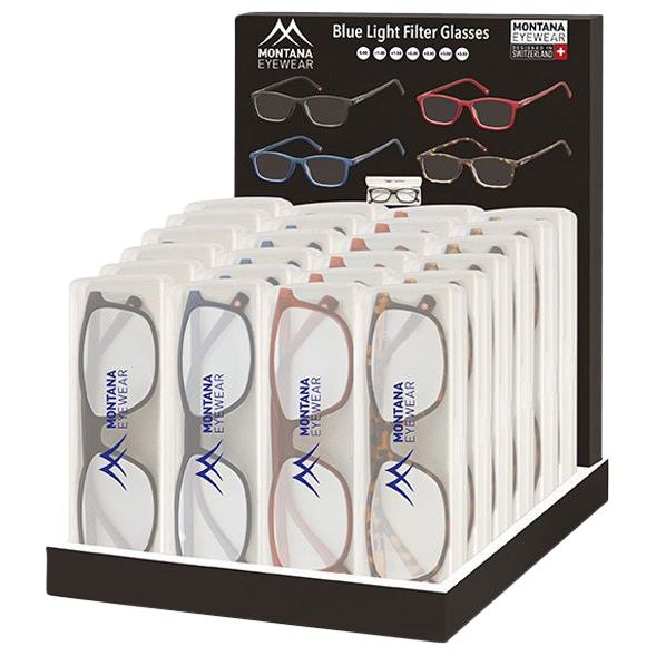 Montana - Lesebrille Blaulichtfilter sortiert | 24 Stück