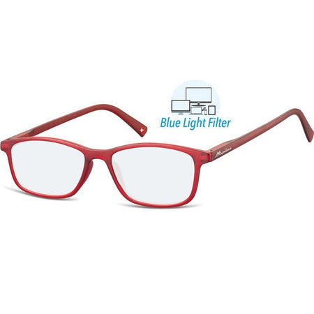 Montana - Lesebrille +1,50dpt Blaulichtfilter rot