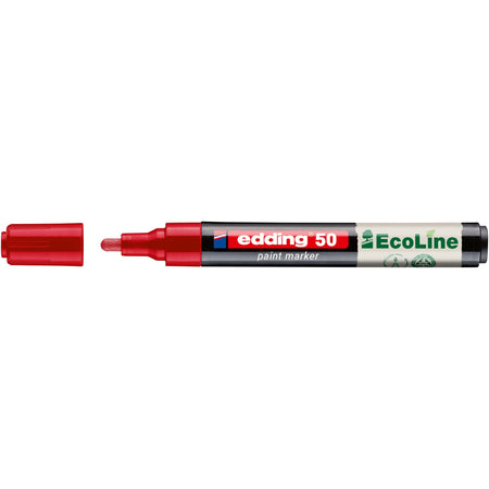 Edding - Paintmarker 50 Eco auf Wasserbasis 2-3mm rot
