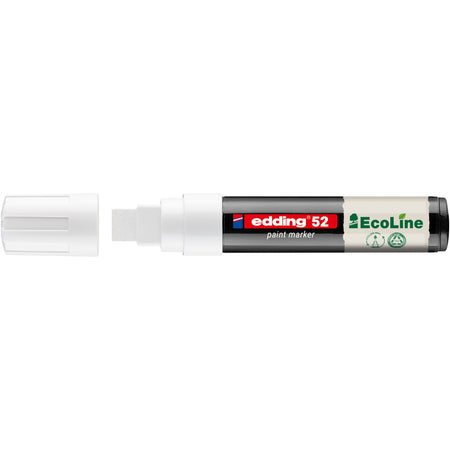 Edding EcoLine -  Paintmarker edding 52 eco waterbasis 4-15mm wit | 5 stuks