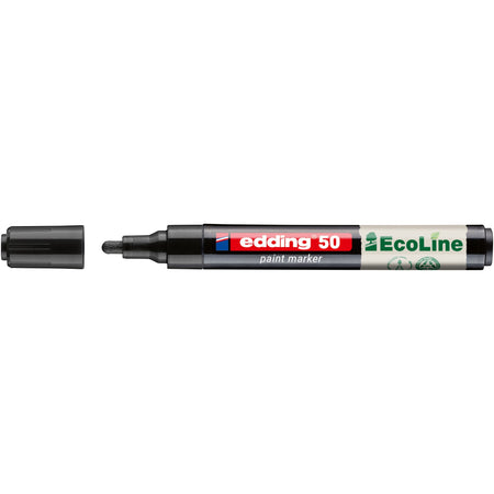 Edding - Paintmarker 50 eco auf Wasserbasis 2-3mm schwarz | 10 Stück