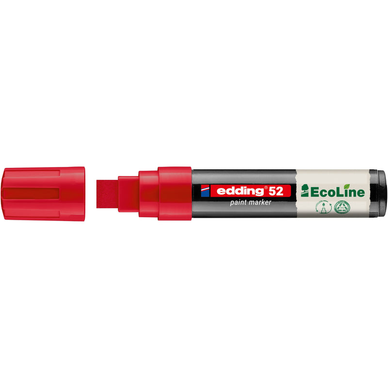 Edding - Paintmarker 52 Eco auf Wasserbasis 4-15mm rot | 5 Stück