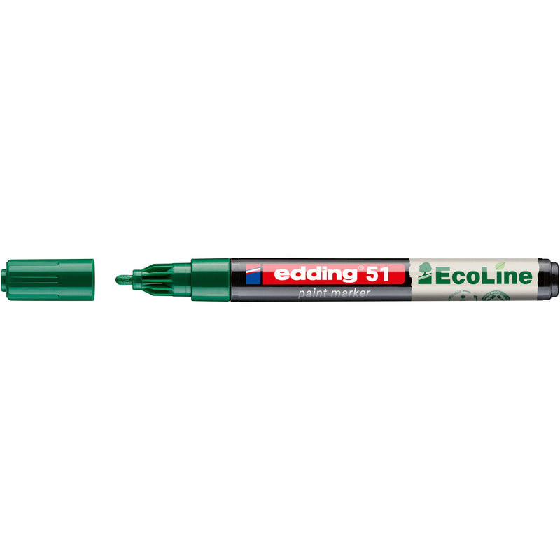 Edding - Paintmarker 51 Eco auf Wasserbasis 1-2mm grün | 10 Stück