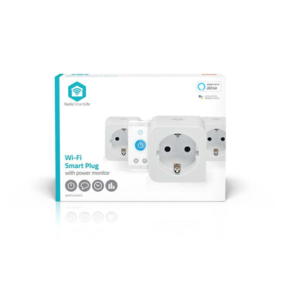Nedis - Smart Plug Smartlife WiFi 3 Stück weiß