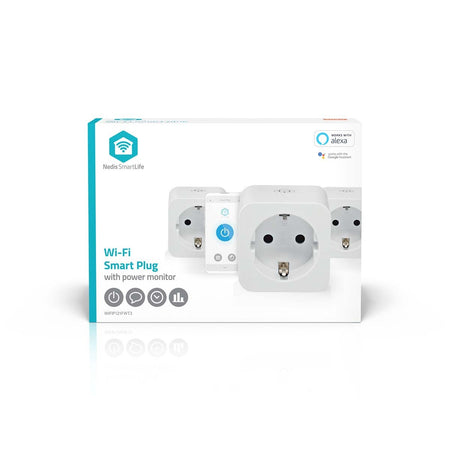 Nedis - Smart Plug Smartlife WiFi 3 Stück weiß