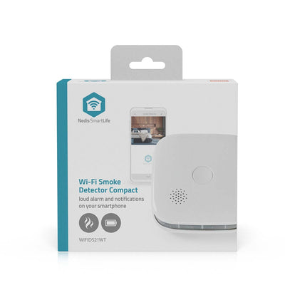 Nedis – Rauchmelder Smartlife WiFi 10 Jahre Sensor weiß