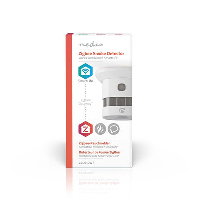 Nedis - Rauchmelder Zigbee 3.0 WiFi 10 Jahre weiß