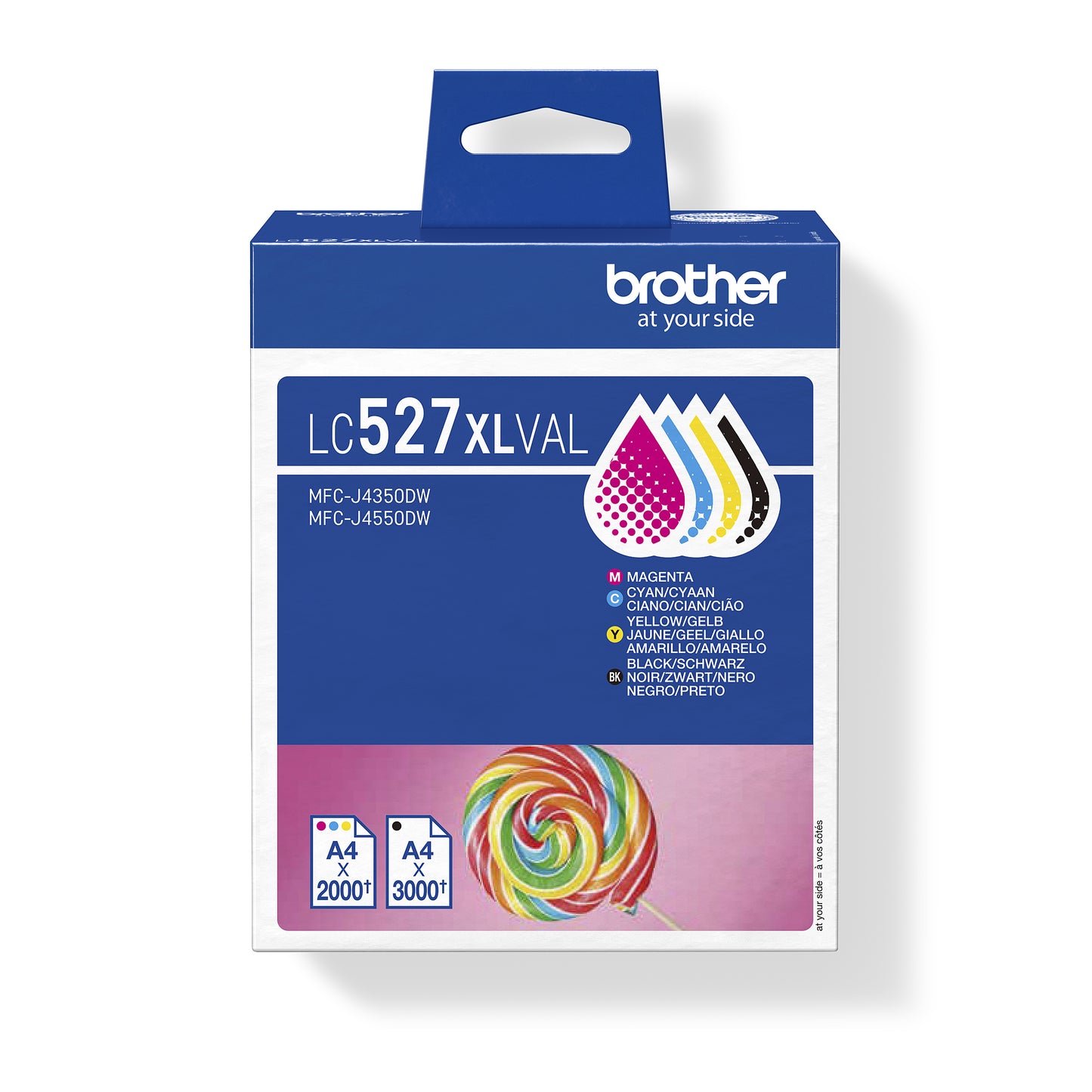 Brother -  Inktcartridge  lc-527xl zwart + 3 kleuren | 5 stuks