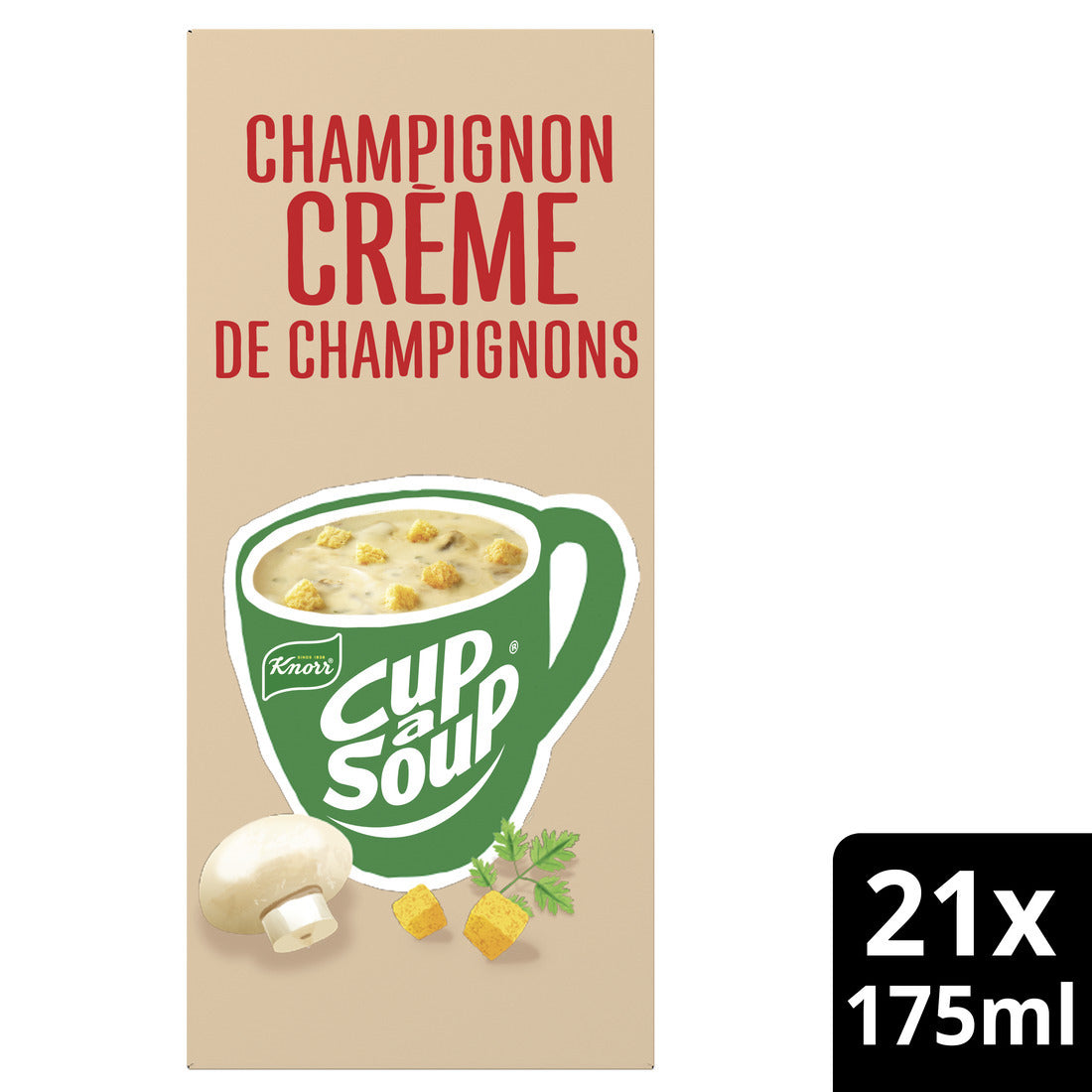Knorr -  Cup-a-Soup champignon crème 21x175ml
