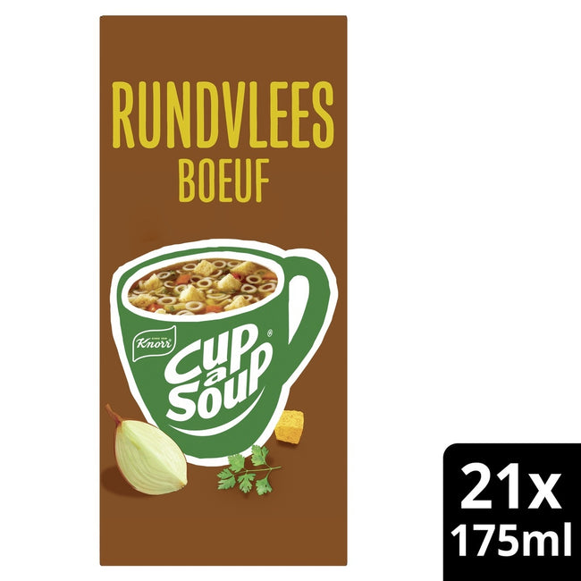 Knorr -  Cup a soup  rundvlees 175ml | 4 stuks