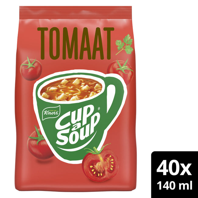 Knorr -  Cup a soup  machinezak tomaat 140ml