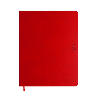 De KEMPEN - Notbk Mohn 171x220 blanko 192 Seiten rot
