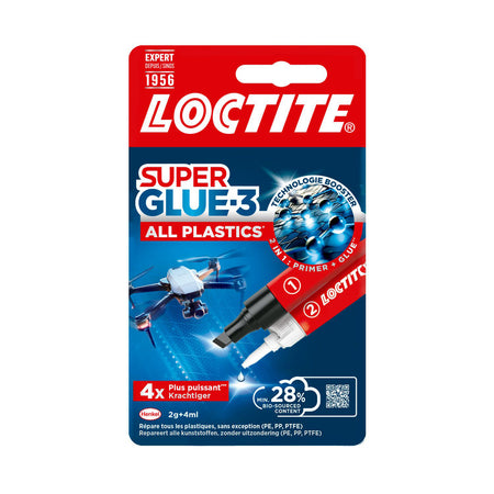 Loctite – Sekundenkleber für alle Kunststoffe, 2 g + 4 ml