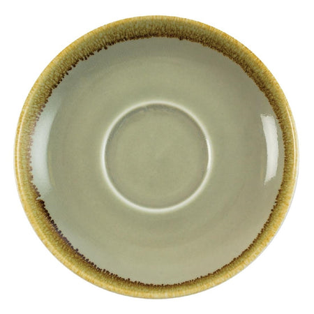 Olympia - Cappuccino-Untertassenofen 16cm 6 Stück moosgroß