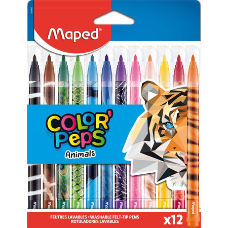 Maped - Filzstift Colorpeps Tiere Set 12 Farben
