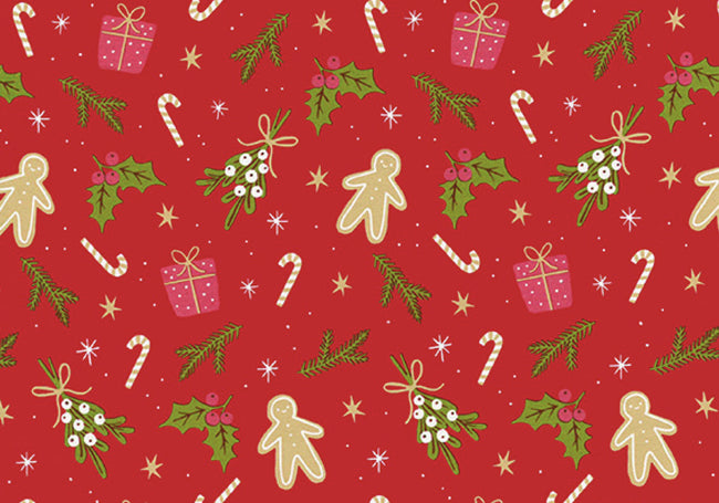 Rotolux -  Apparaatrol gingerbreadman rood 200mx30cm