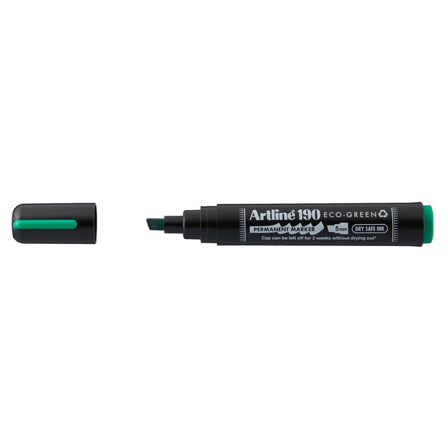 Artline - Permanentmarker 190 Eco diagonal 2-5mm gn | 12 Stück