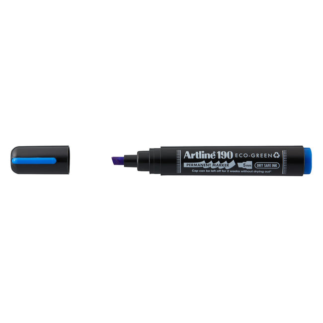 Artline - Permanentmarker 190 Eco schräg 2-5mm schwarz | 12 Stück