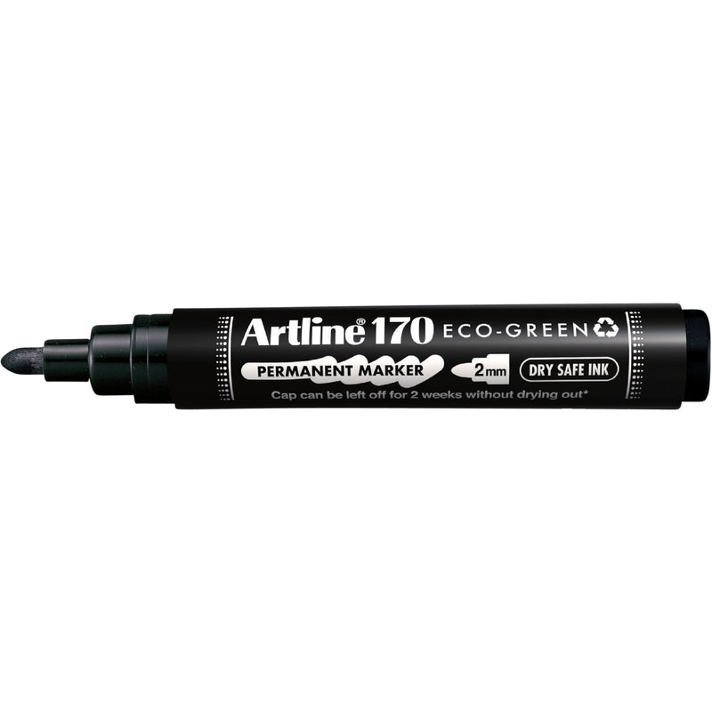 Artline - Permanentmarker 170 eco rund m schwarz | 12 Stück
