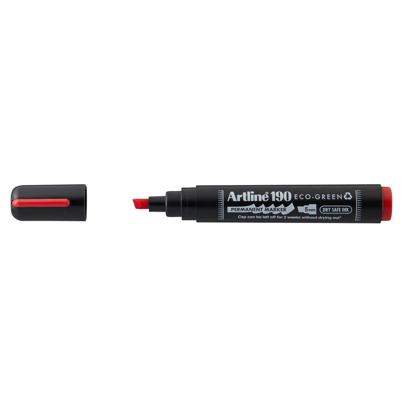 Artline - Permanentmarker 190 Eco diagonal 2-5mm rot