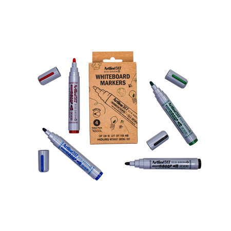 Artline - Whiteboard-Marker 517 Eco Round M ass 4 Stück | 12 Stück