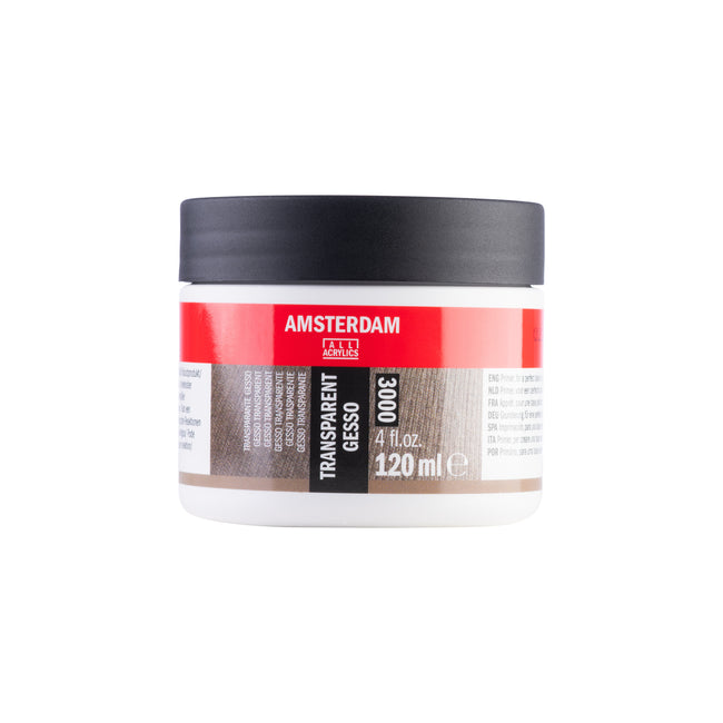 Amsterdam All Acryli -  Gesso amsterdam mini 3000 120ml transparant | 4 stuks