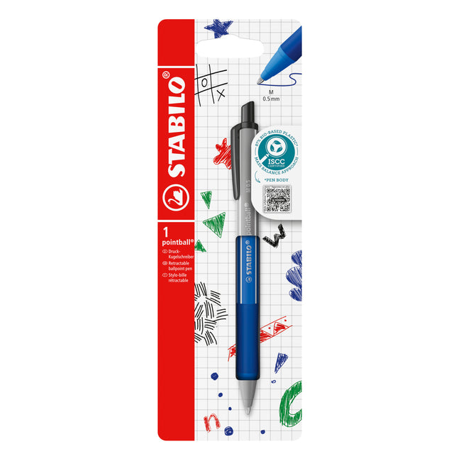 Stabilo -  Balpen pointball colorful bl blist à 1st | 10 stuks